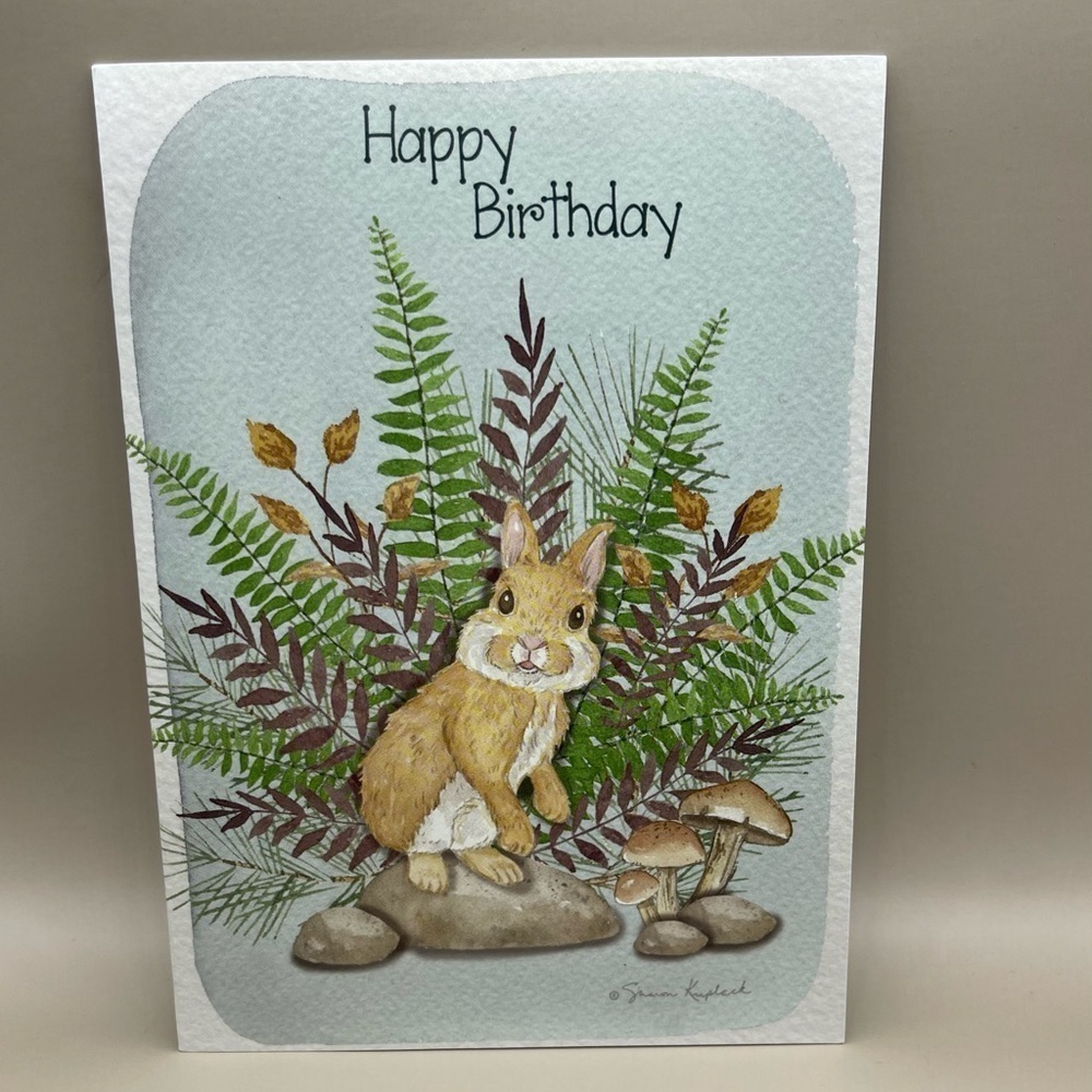 Bunny Mushroom Birthday Greeting Card, New, For Bundles Only 🍄🐇